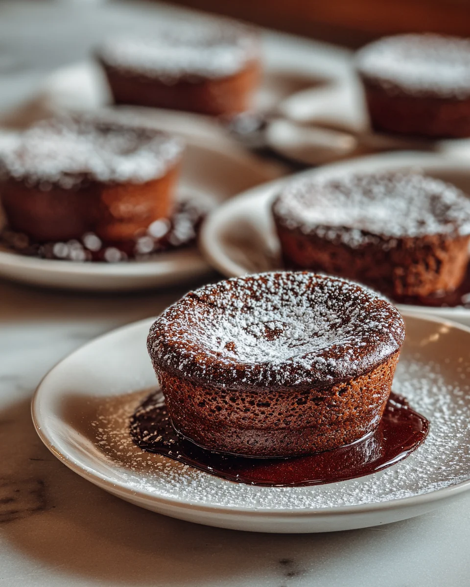 Molten Chocolate Soufflé Cups