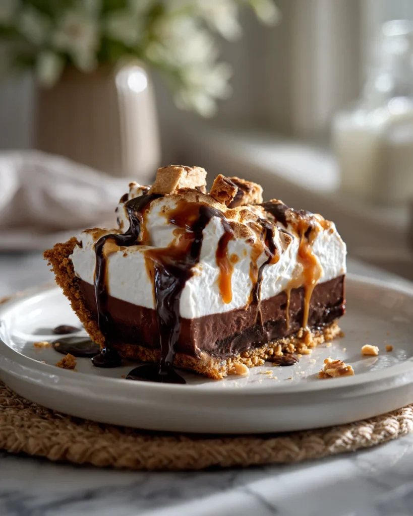 No-Bake Chocolate Peanut Butter Pie