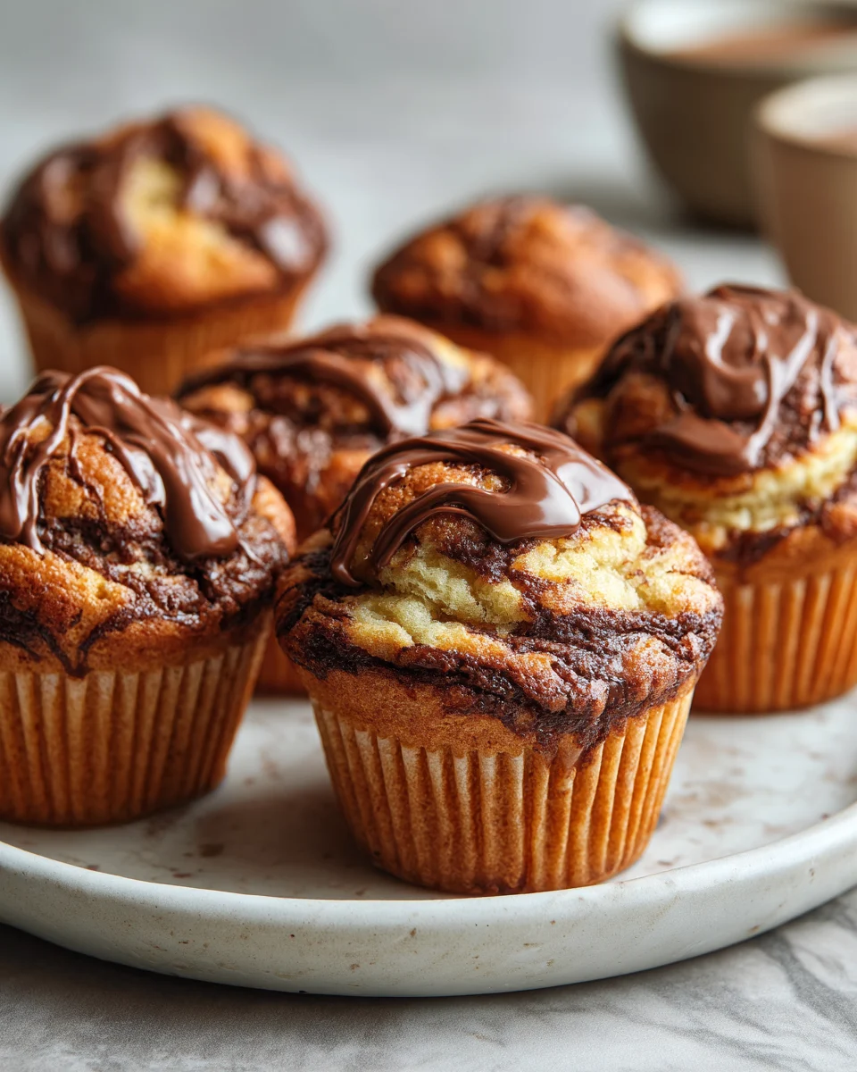 Delicious Nutella Swirl Banana Muffins: A Family Favorite!