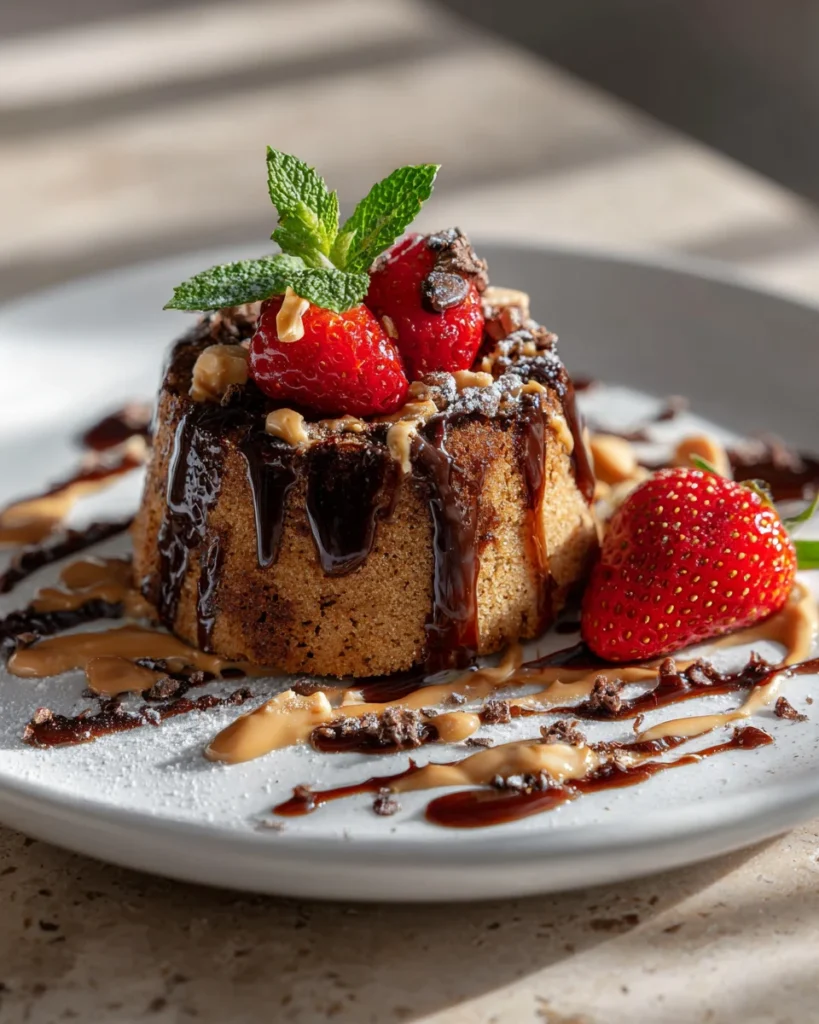 Peanut Butter Lava Mug Cake