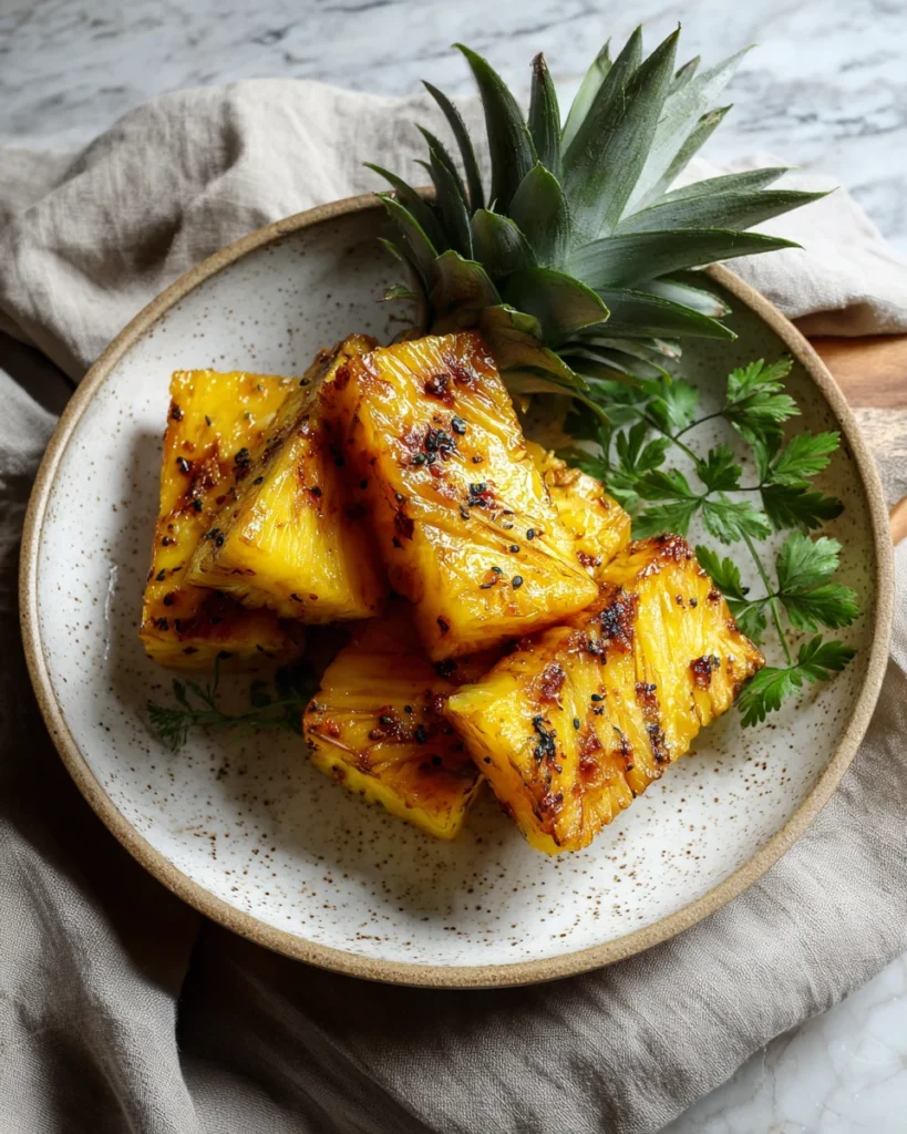 Delicious Rum Fried Pineapple Recipe