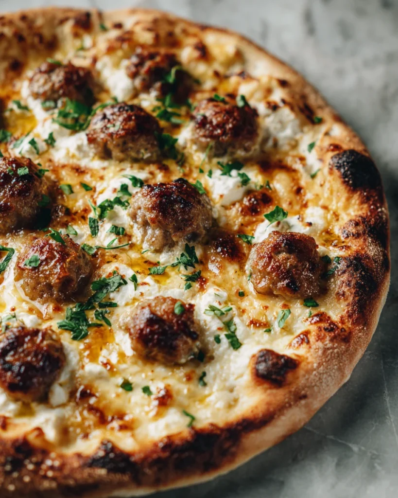 Sausage Ricotta Honey Pizza