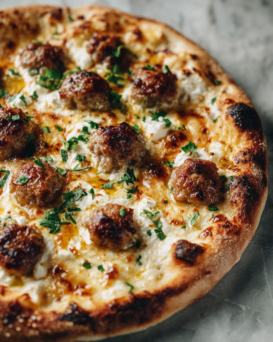 Sausage Ricotta Honey Pizza