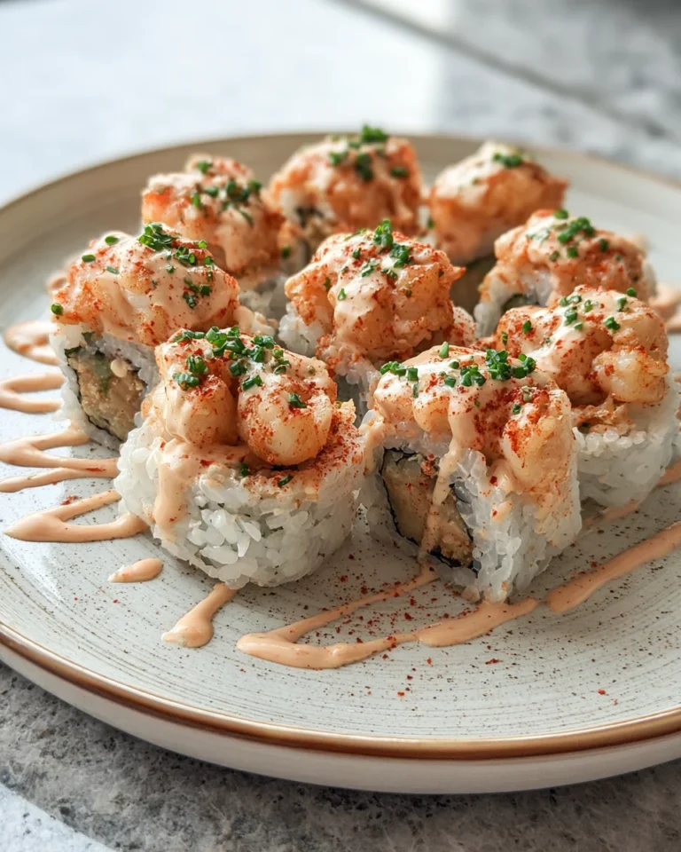 Shrimp Tempura Sushi Rolls with Spicy Mayo
