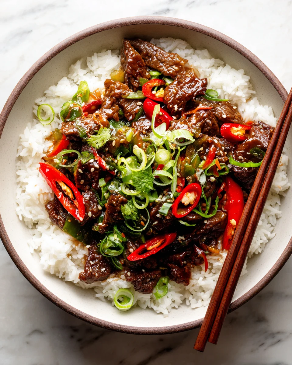 Spicy Szechuan Beef Stir Fry