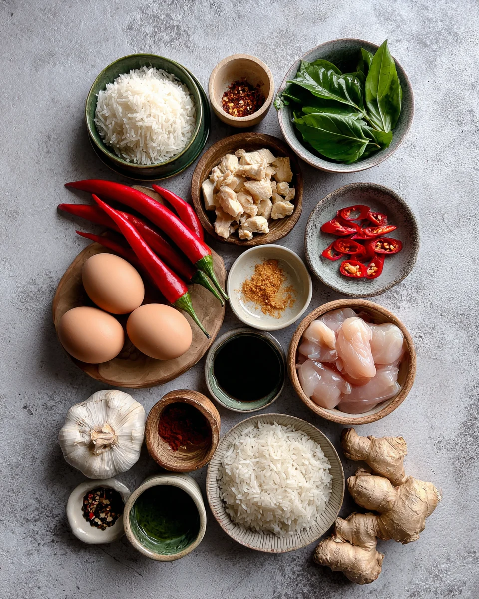 Spicy Thai Basil Chicken Rice Recipe - Easy & Delicious