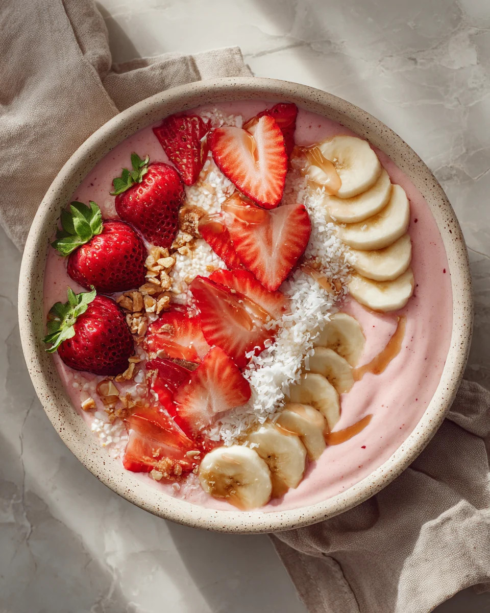 Strawberry Banana Smoothie Bowl: A Delicious and Nutritious Treat