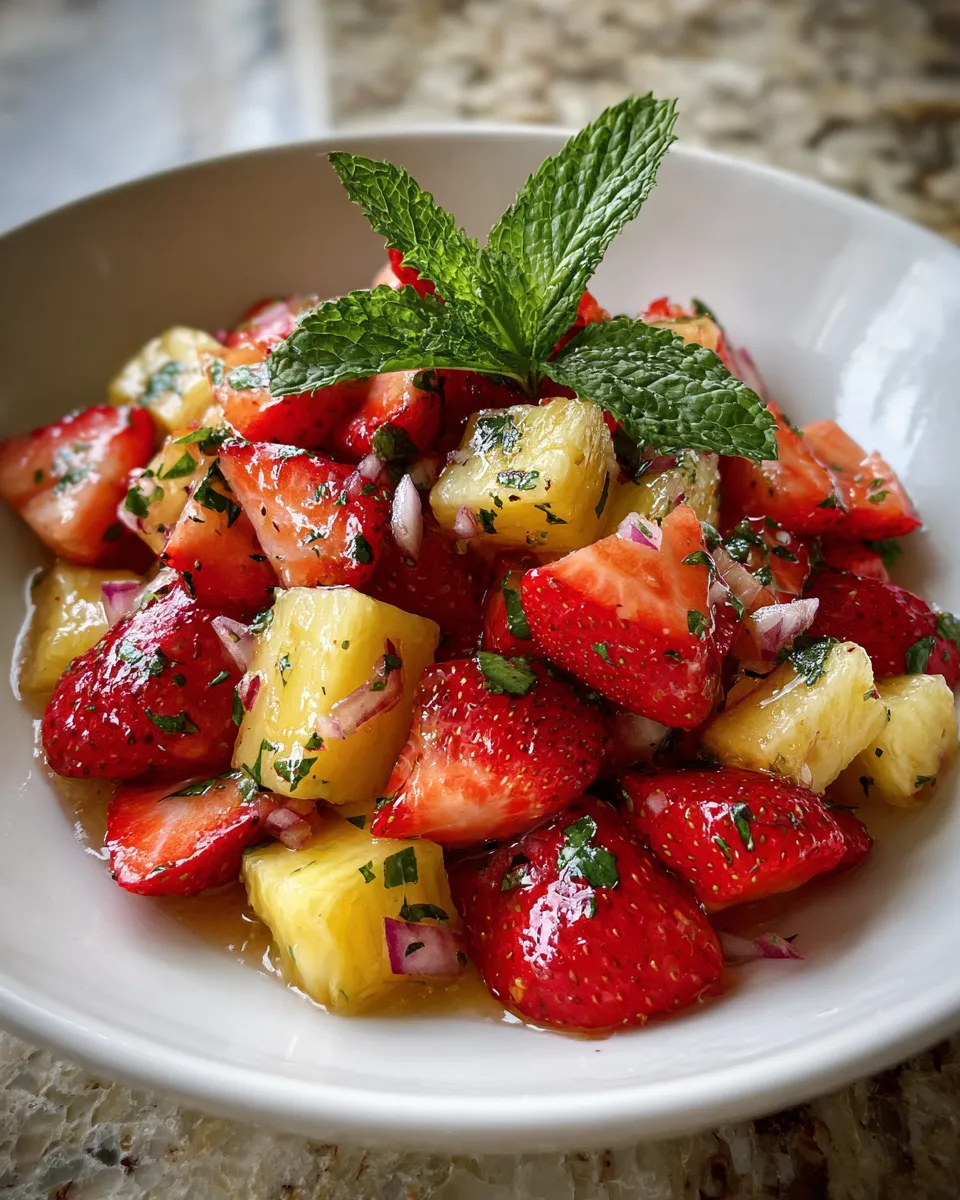 Photo of featured for Irresistible Strawberry Pineapple Salsa: A Sweet and Tangy Delight