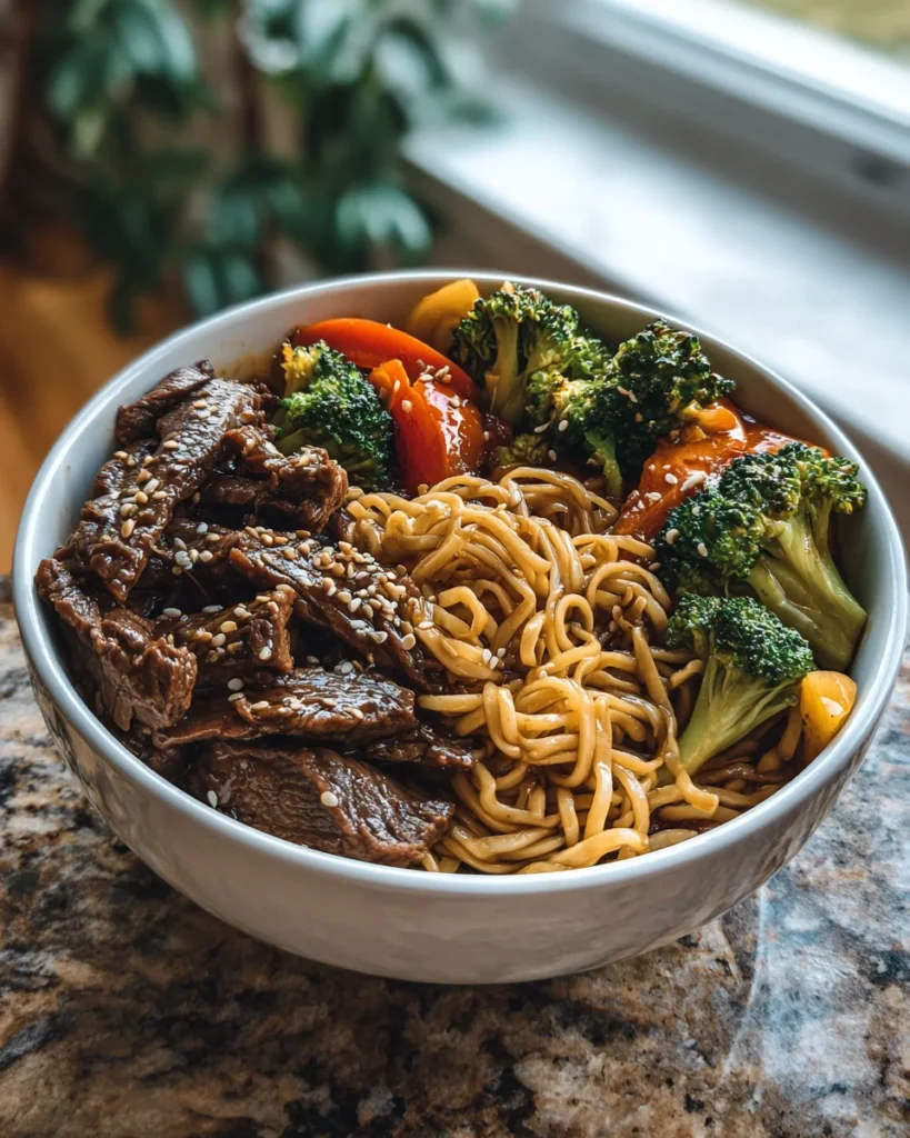 Teriyaki Beef Noodle Bowl