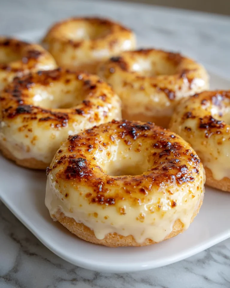 Vanilla Bean Crème Brûlée Donuts