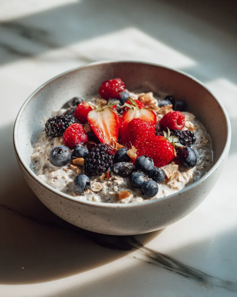 Vanilla Berry Overnight Oats