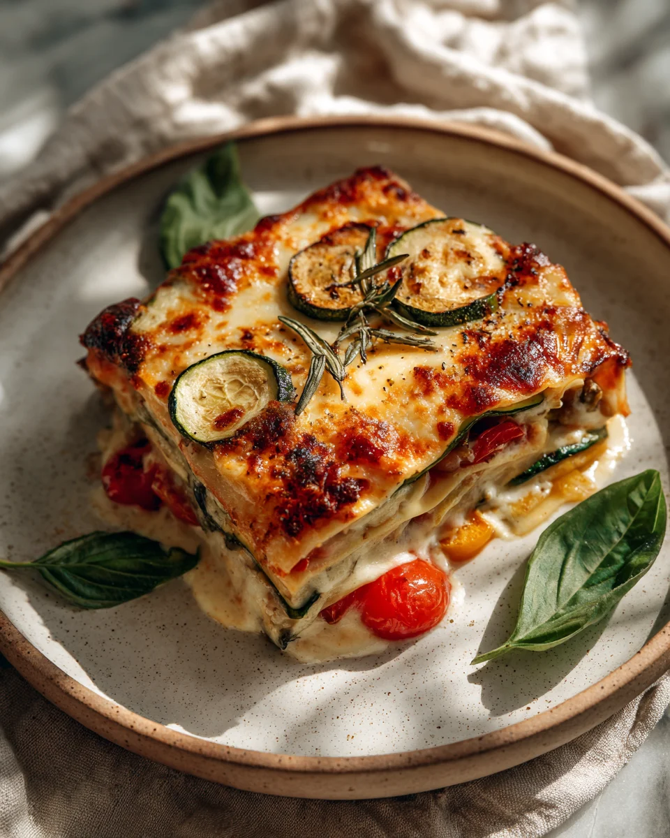 Vegetable Lasagna with Béchamel Sauce