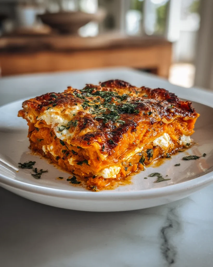 Vegetable Lasagna with Sweet Potato and Butternut Squash