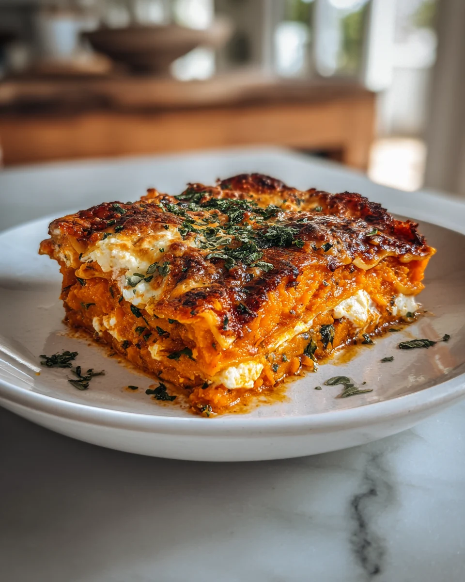 Vegetable Lasagna with Sweet Potato and Butternut Squash