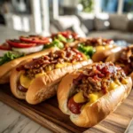 All American Bacon Cheeseburger Dogs