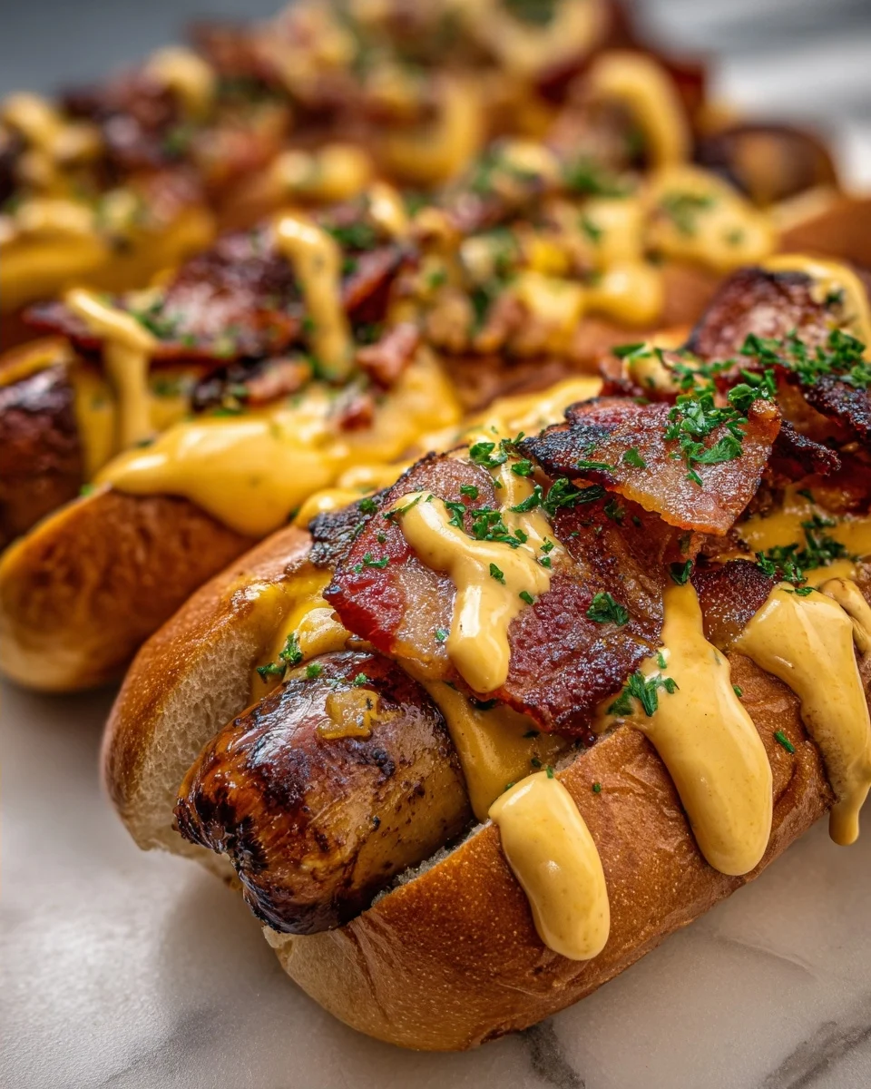 All American Bacon Cheeseburger Dogs