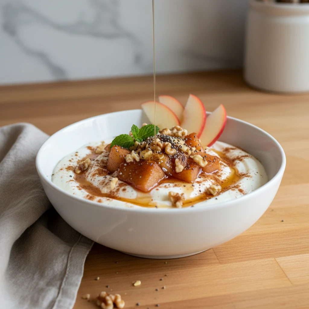 Apple Cinnamon Protein Yogurt Bowl