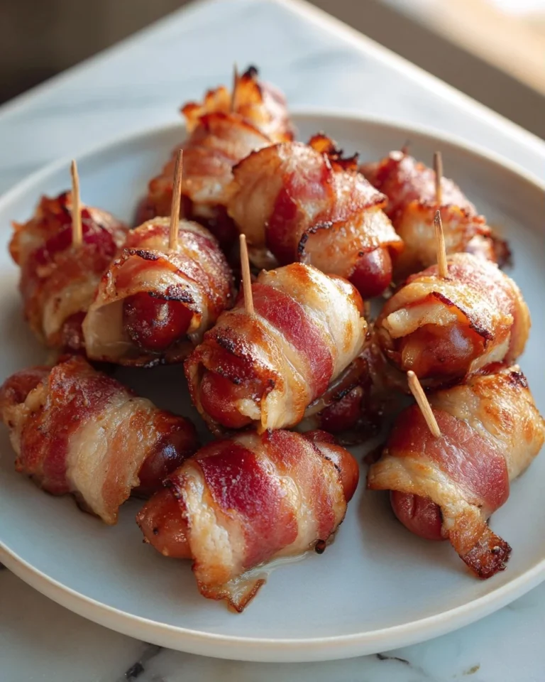 Bacon Wrapped Hot Dog Bites