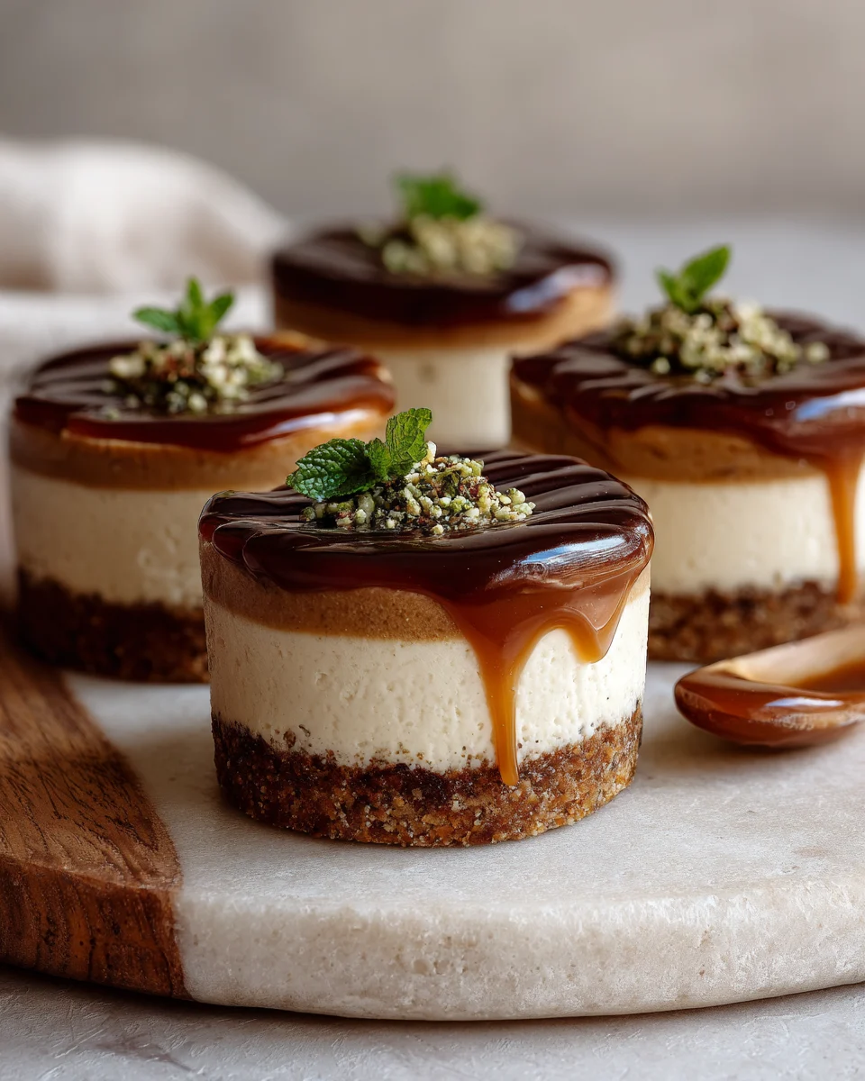 No Bake Caramel Cheesecake Cups