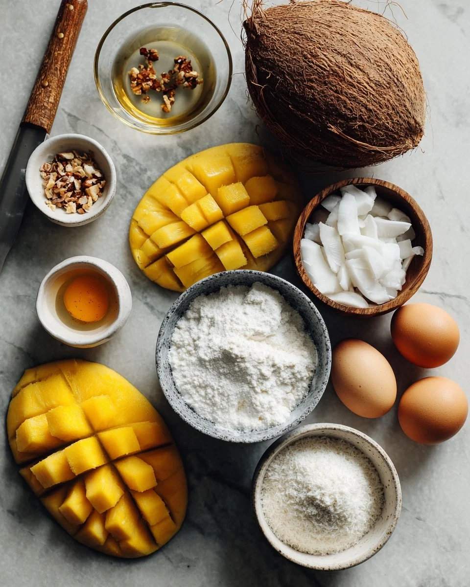 No Bake Mango Coconut Cheesecake