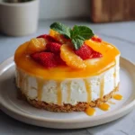 No Bake Orange Creamsicle Cheesecake