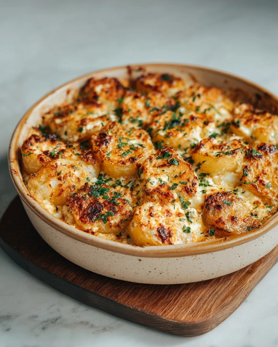 Baked Feta Potatoes