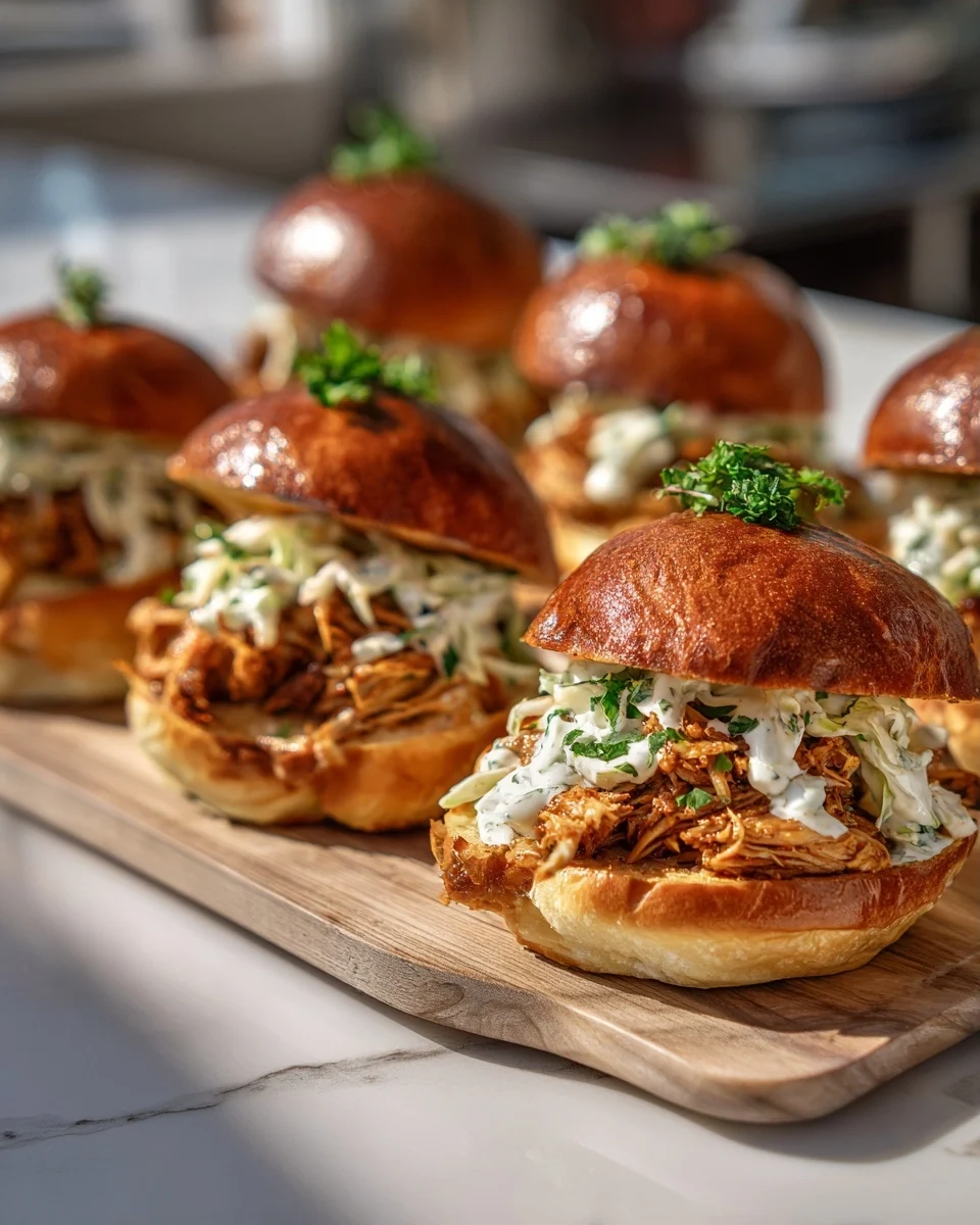 BBQ Ranch Chicken Stuffed Buns