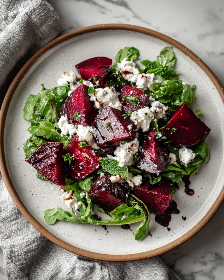 Beet Salad with Goat Cheese and Balsamic