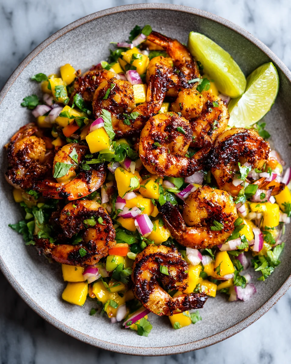 Blackened Shrimp With Mango Salsa: A Flavorful Delight