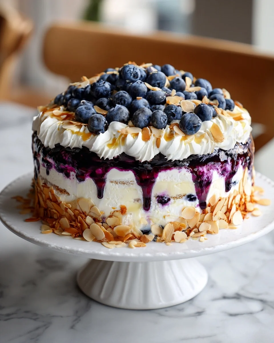Blueberry Lemon Icebox Cake