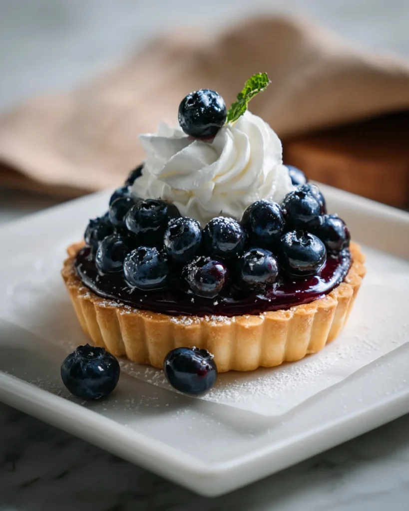 Blueberry Lemon Mascarpone Tart