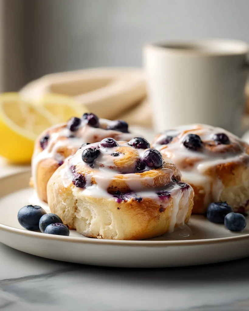 Blueberry Lemon Sweet Rolls Recipe