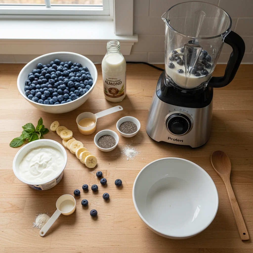 Blueberry Protein Smoothie Bowl