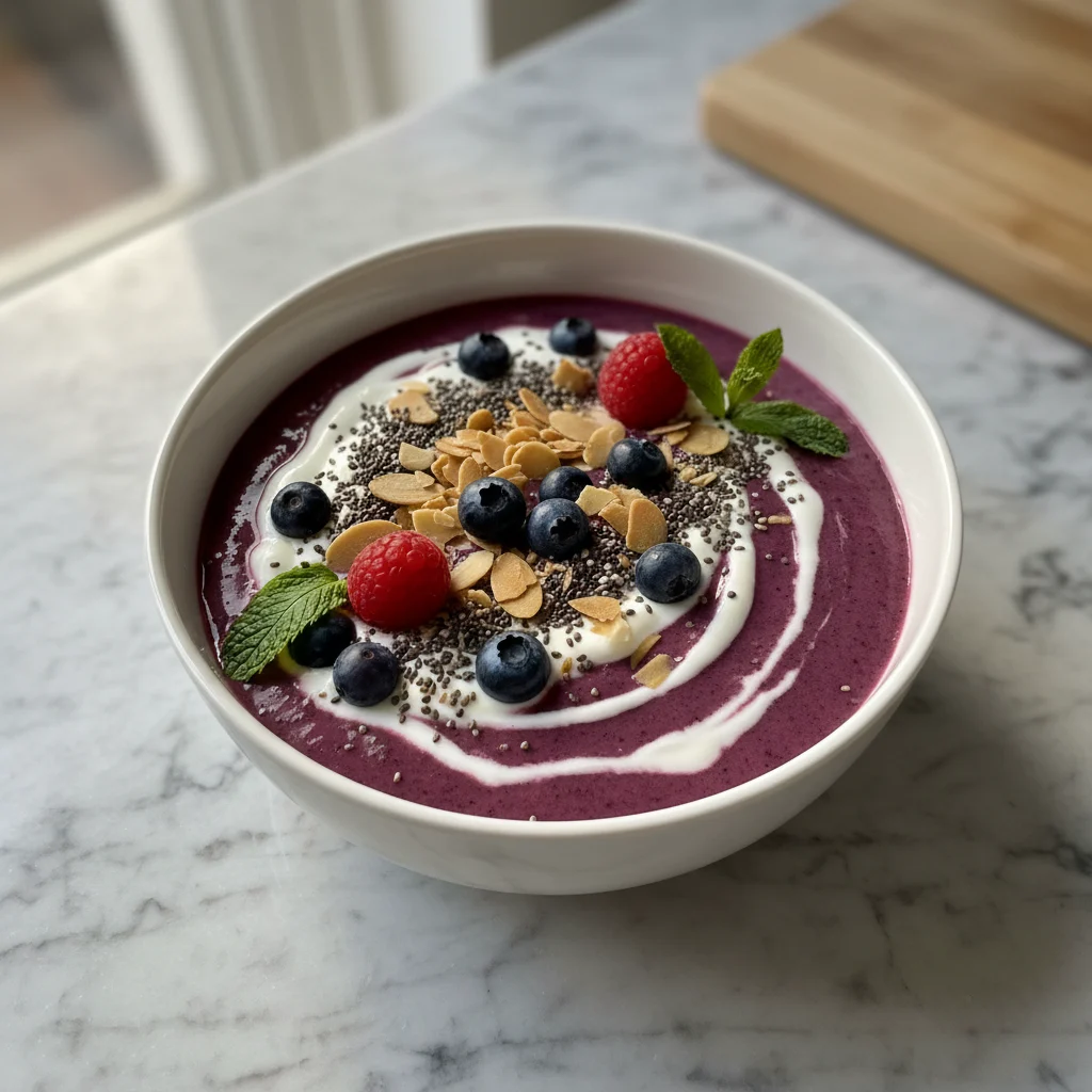 Blueberry Protein Smoothie Bowl