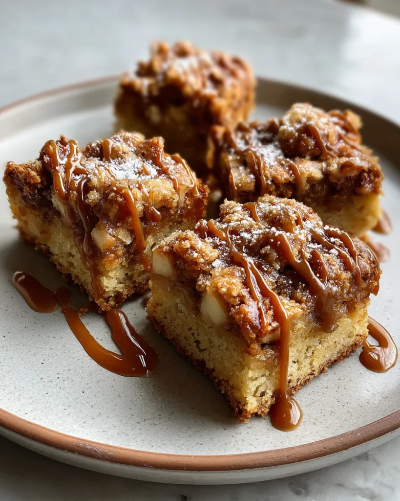Brown Butter Apple Blondie Squares