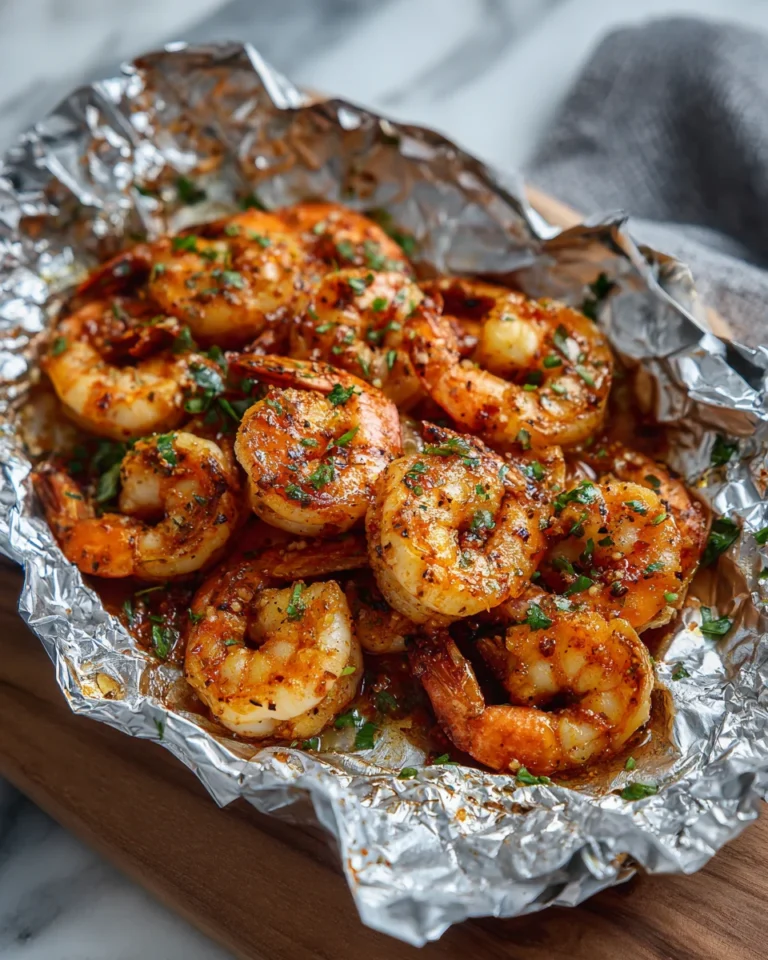 Cajun Garlic Shrimp Foil Packets