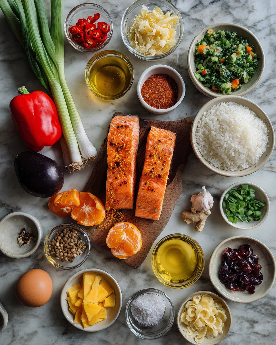 Cajun Honey Salmon Rice Cakes