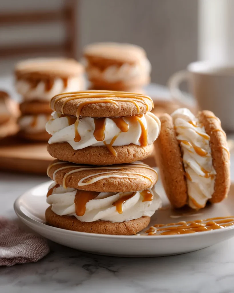 Caramel Latte Sandwich Cookies