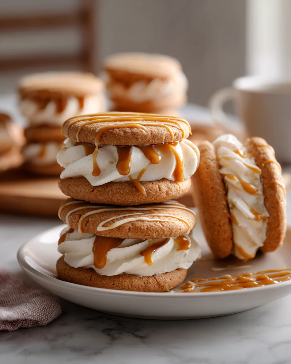 Caramel Latte Sandwich Cookies
