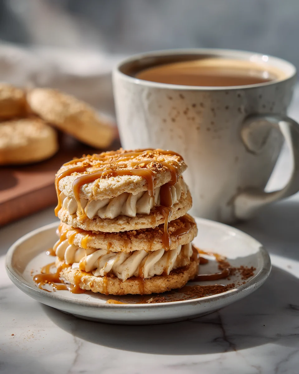 Caramel Latte Sandwich Cookies
