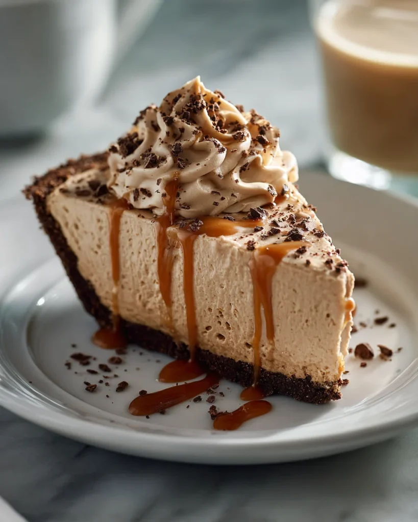 Caramel Mocha Ice Cream Pie