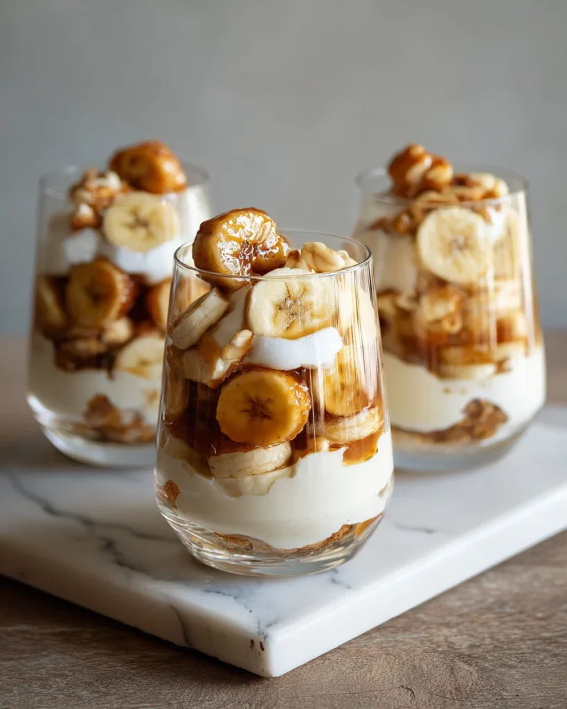Caramelized Banana Pudding Parfaits