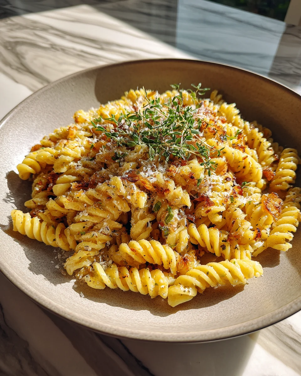 Caramelized Garlic Butter Rotini