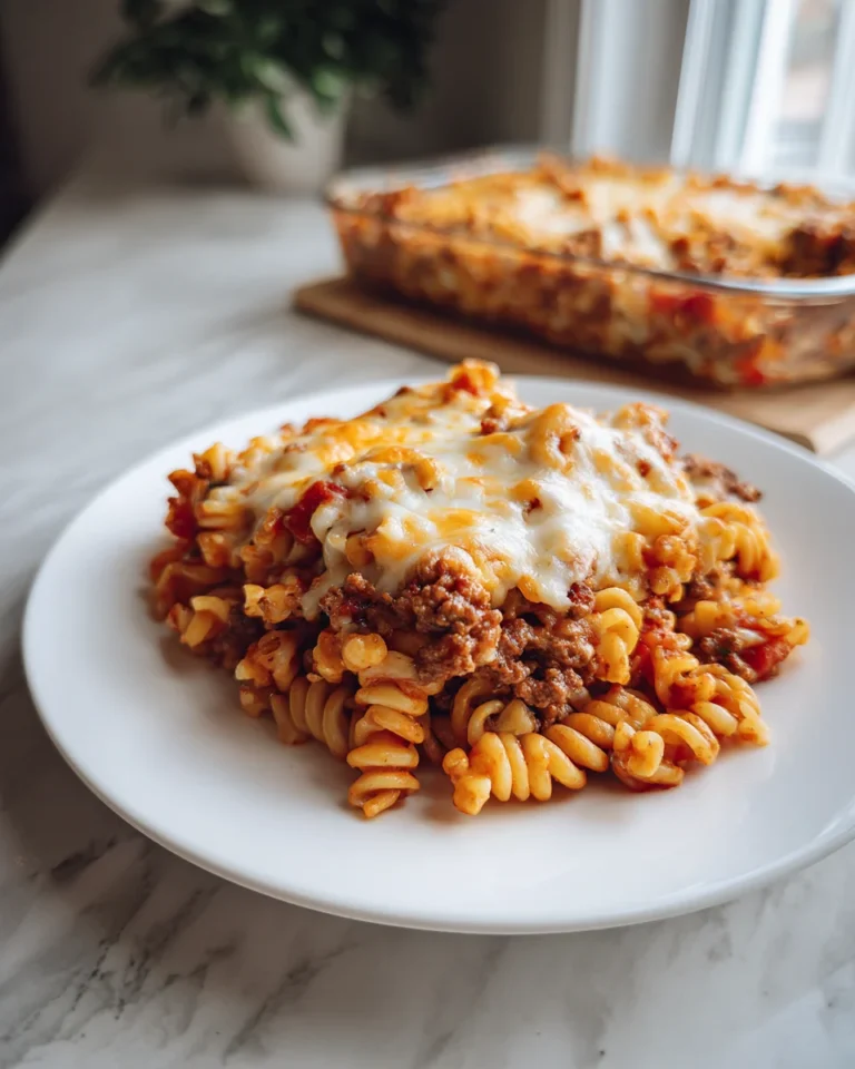 Cheesy Ground Beef Pasta Bake