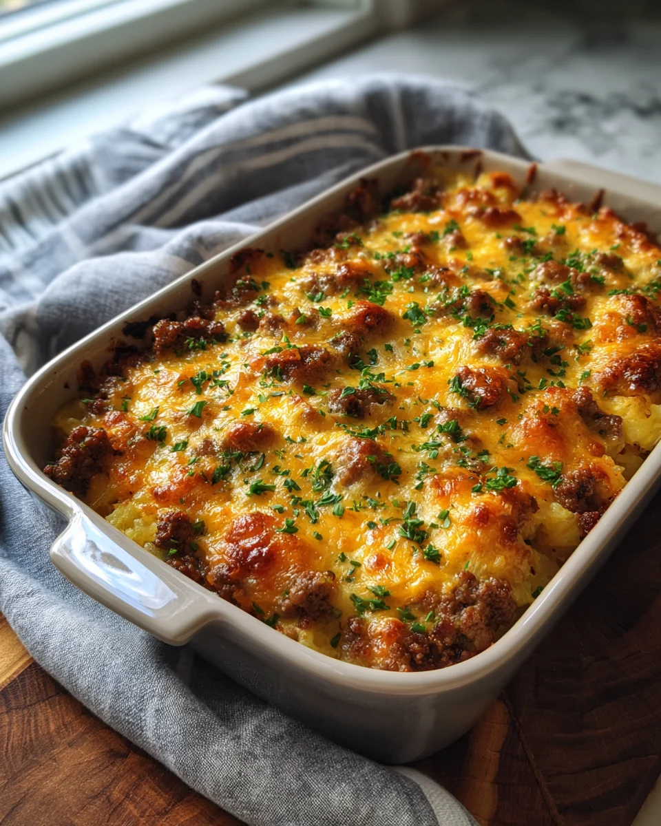 Cheesy Hamburger Casserole