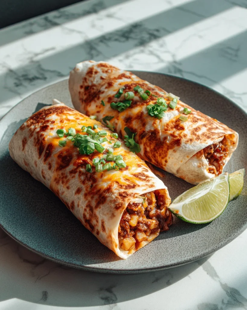 Cheesy Potato Burritos