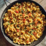 Cheesy Roasted Pepper Mac Skillet