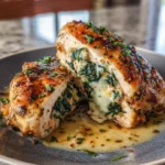 Cheesy Spinach Stuffed Chicken Breasts
