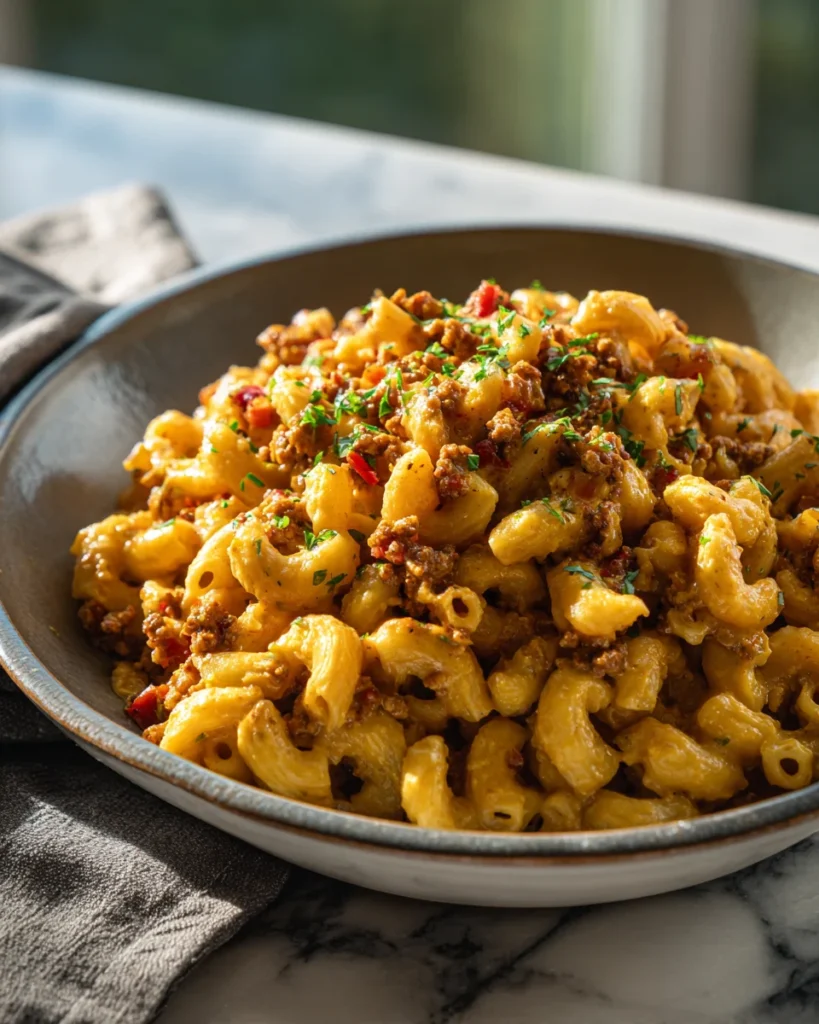 Cheesy Taco Mac Skillet