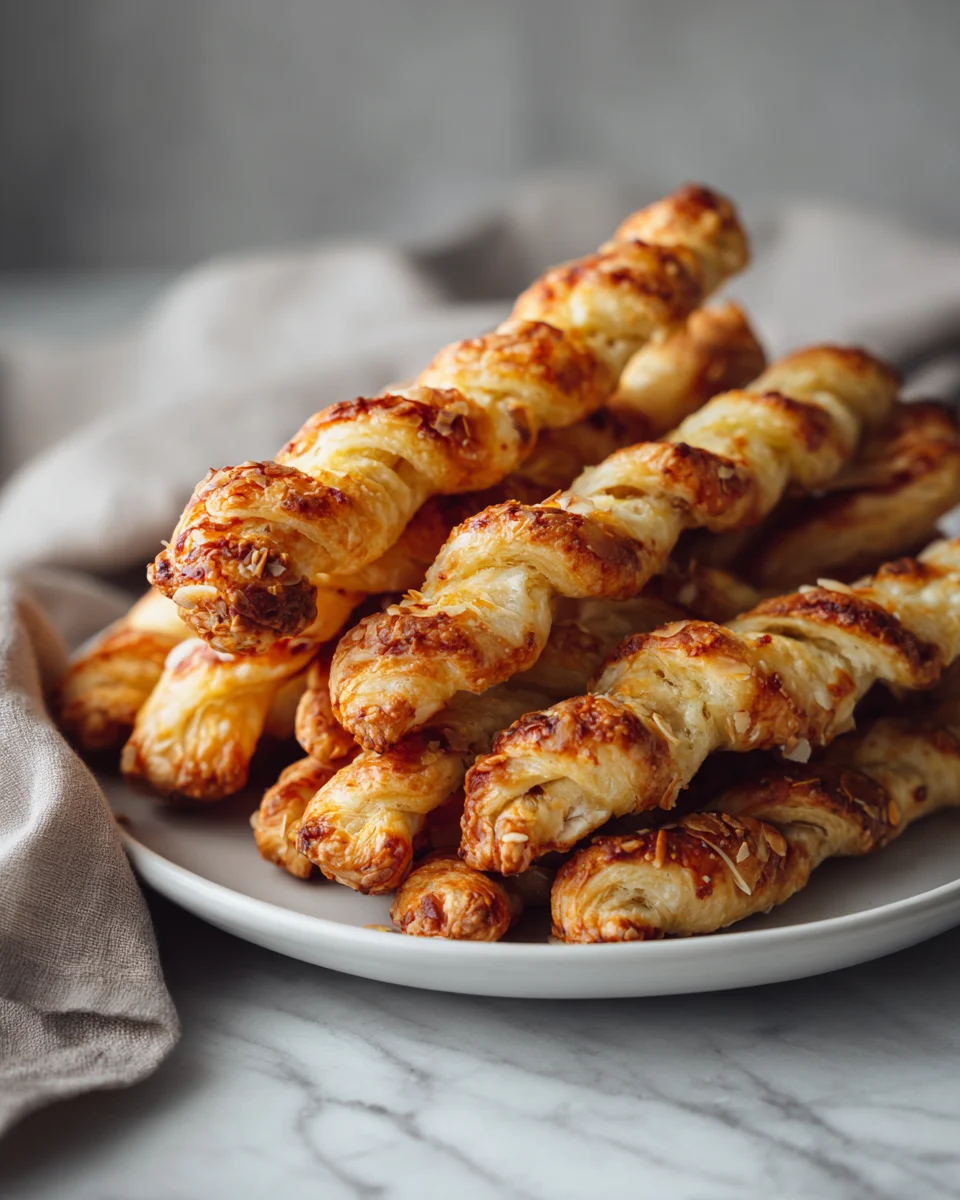 Cherry Almond Puff Pastry Twists